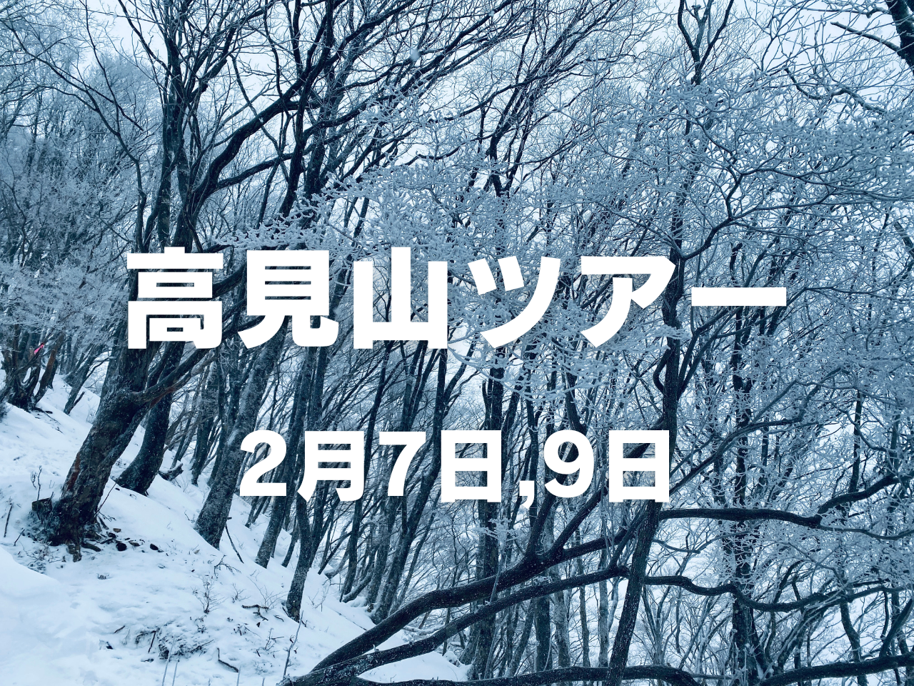 【2月開催】女性のための雪山ツアー in 高見山