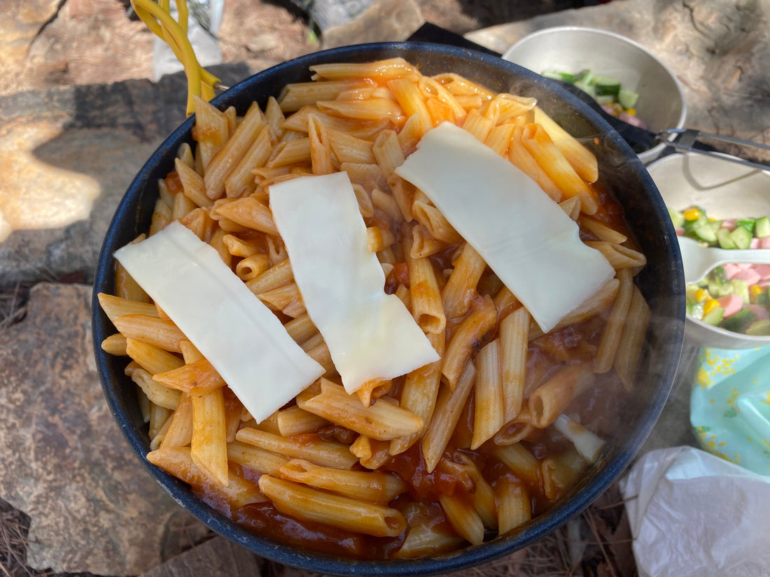山ご飯レシピ　チーズがとろけるミートソースグラタン